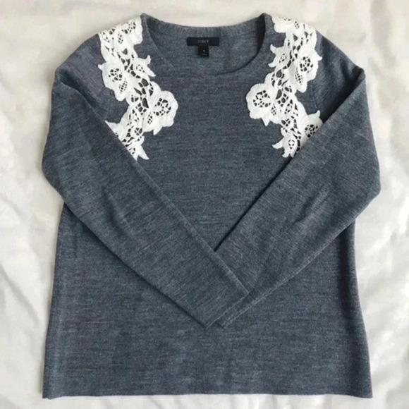 J. Crew Sweaters - J. Crew Sweater with Lace Detail